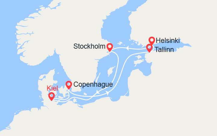 itinéraire croisière Baltique : Baltique: Estonie, Finlande, Suède 